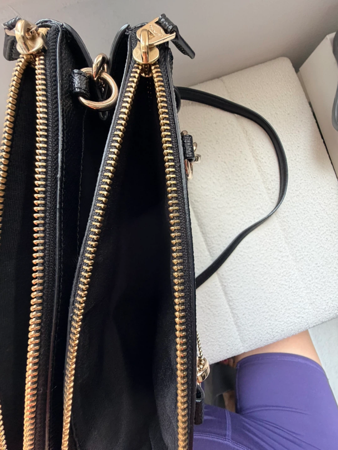 Coach Black Leather Satchel Handbag - photo 4