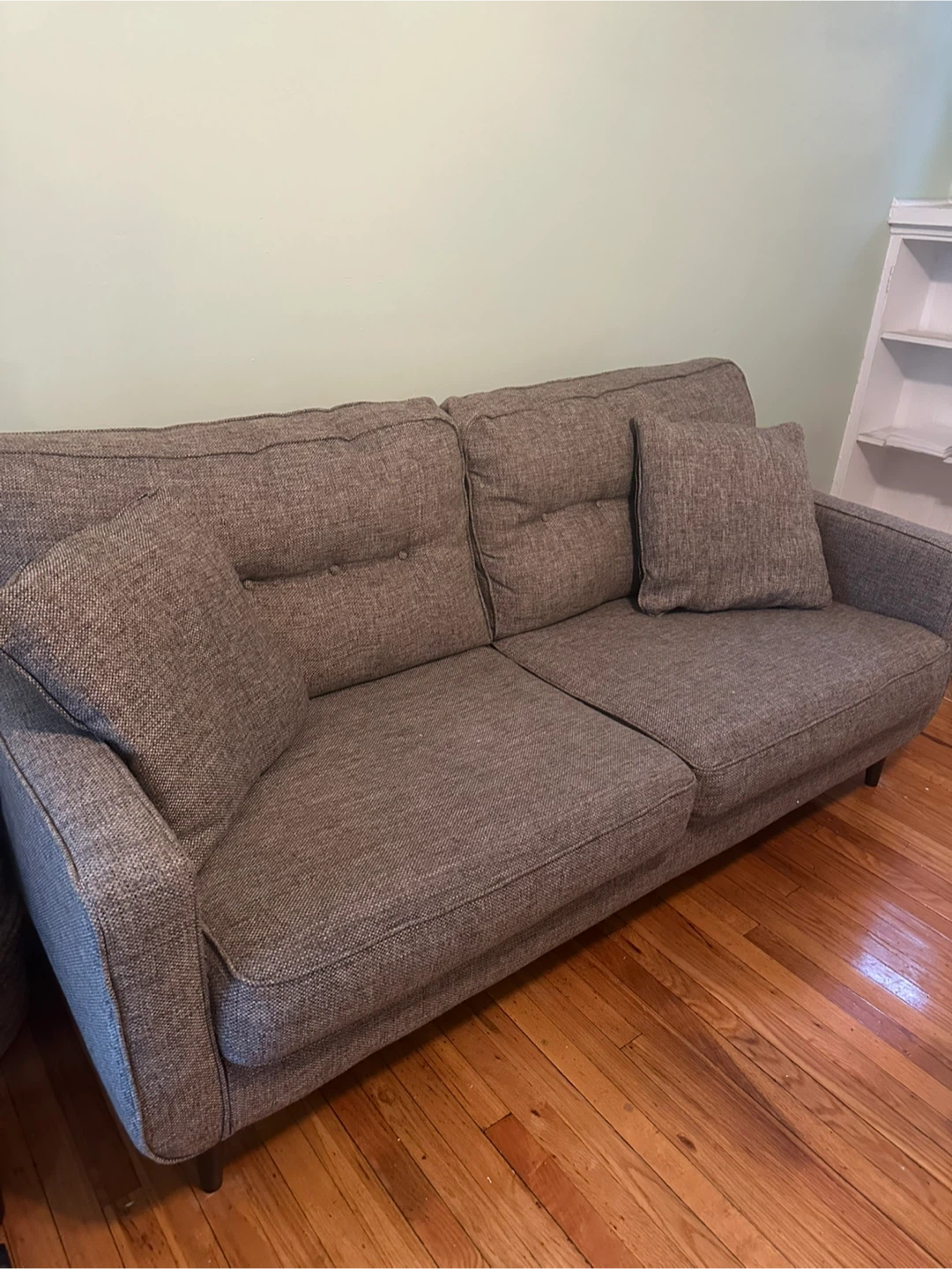 Modern Mid Century Couch Brown