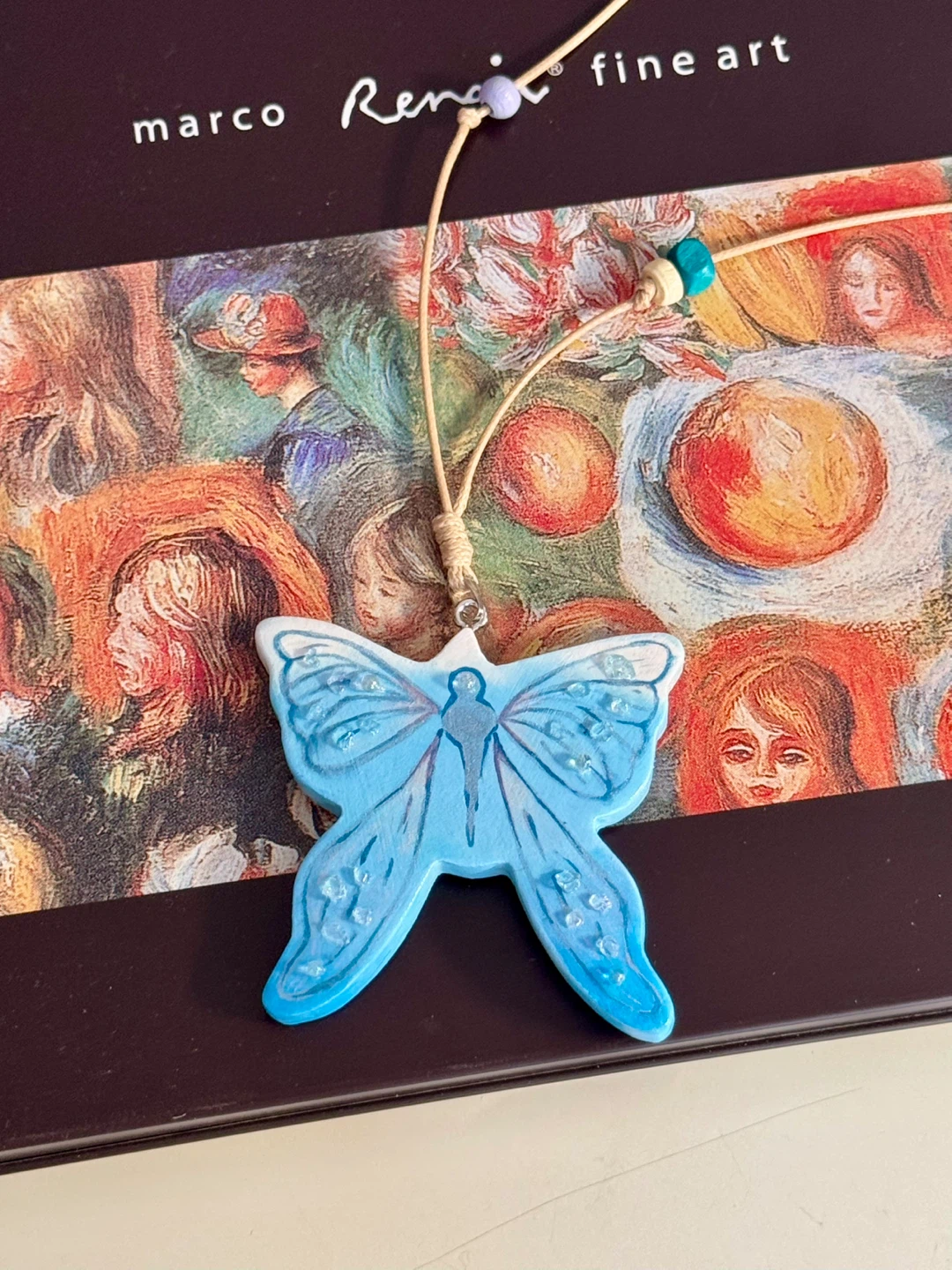100% handmade clay necklace