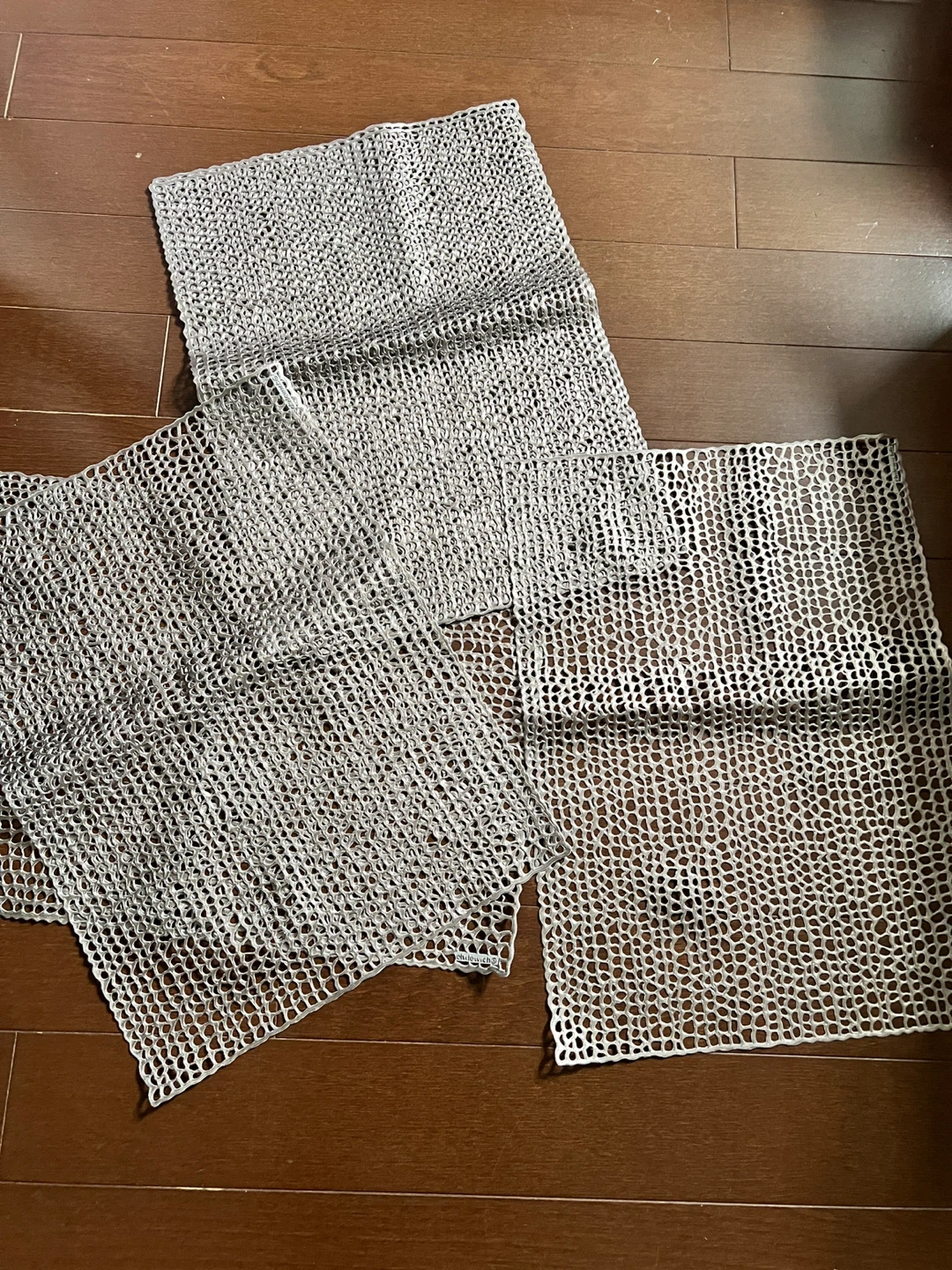 Grey Woven Placemats 12 pieces