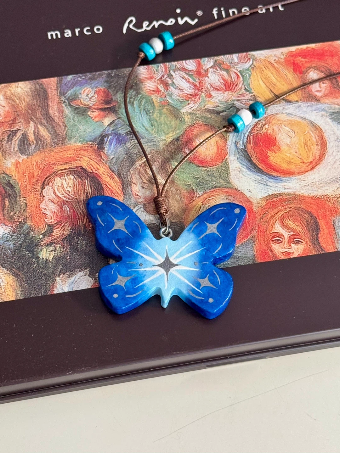 100% handmade clay necklace