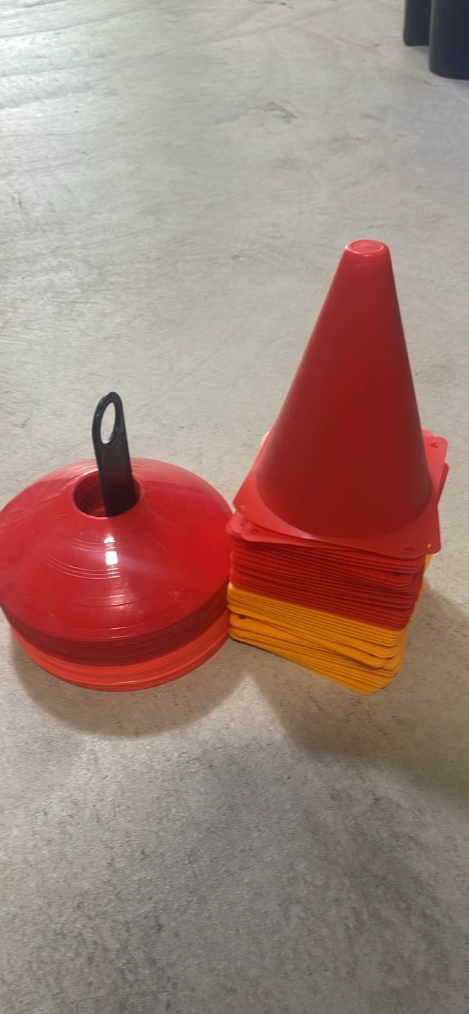 Set of 20 Red and Yellow Training Cones