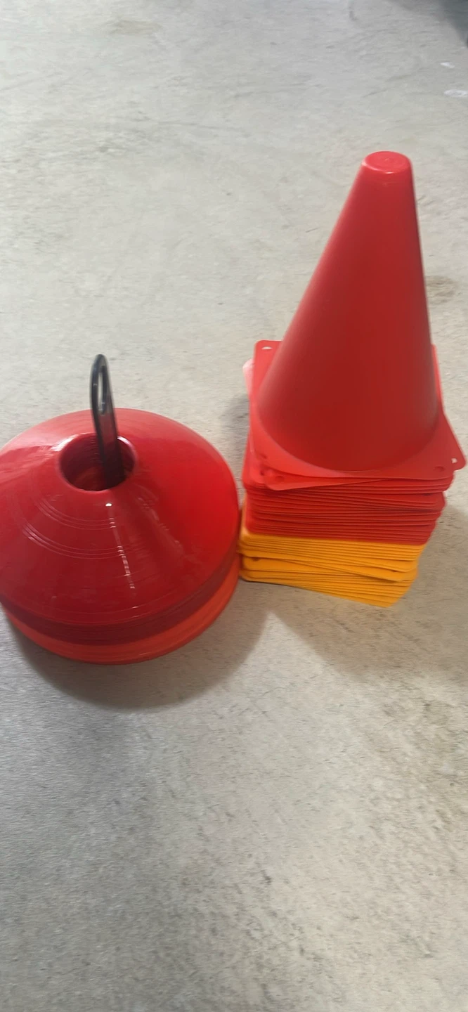 Set of 20 Red and Yellow Training Cones - photo 2