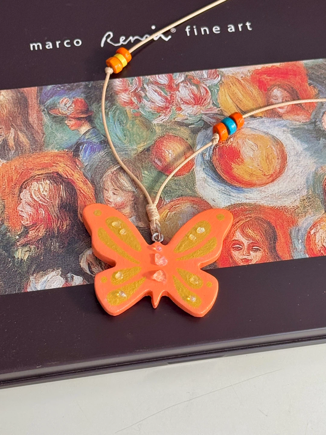 100% handmade clay necklace