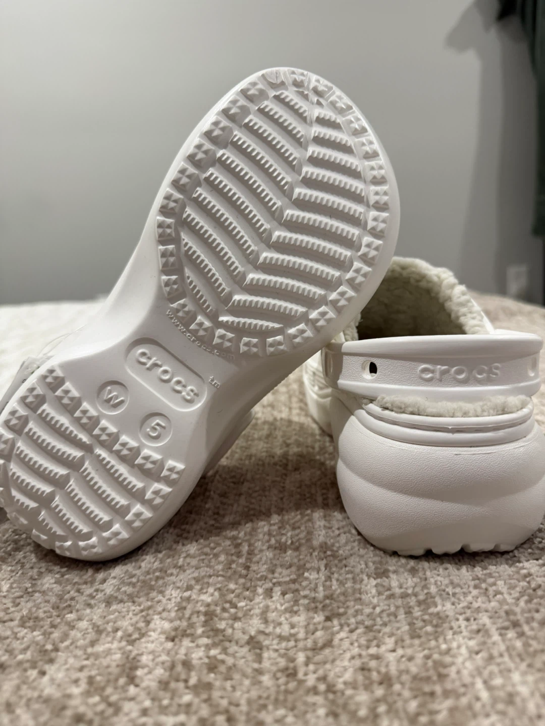 Crocs Classic Platform Lined Clog W US W5 White - photo 2