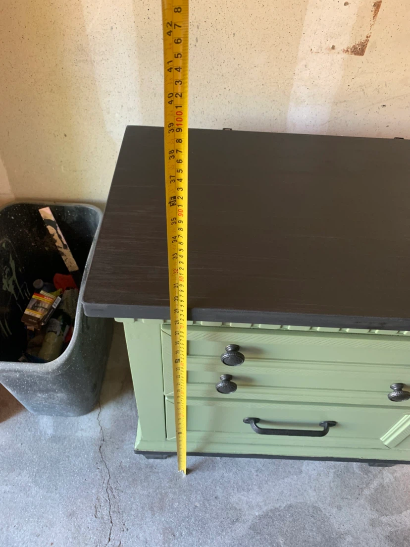 Green Dresser with Dark Top - photo 5
