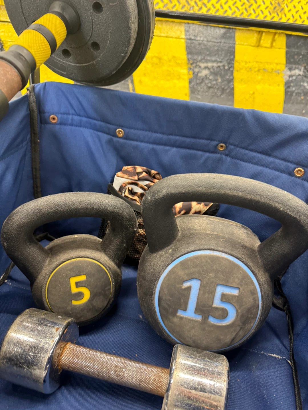Adjustable Dumbbell Set and Kettlebells - photo 5