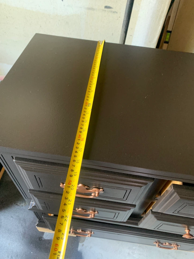 Dark Brown Dresser with Copper Handles - photo 2