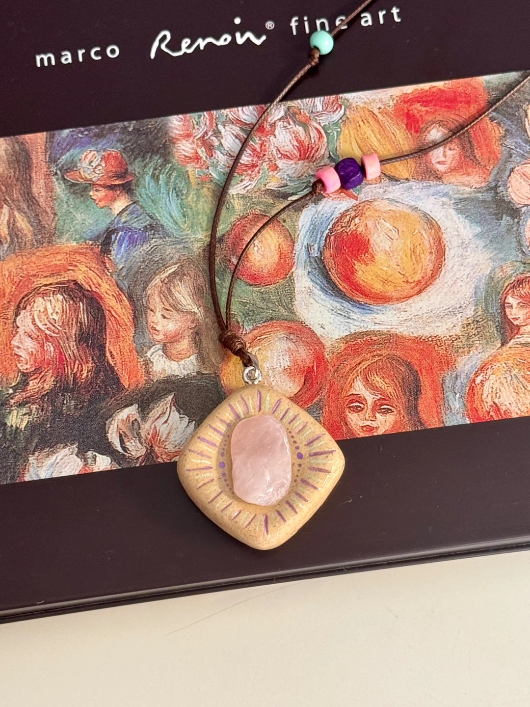 100% handmade clay necklace - photo 2