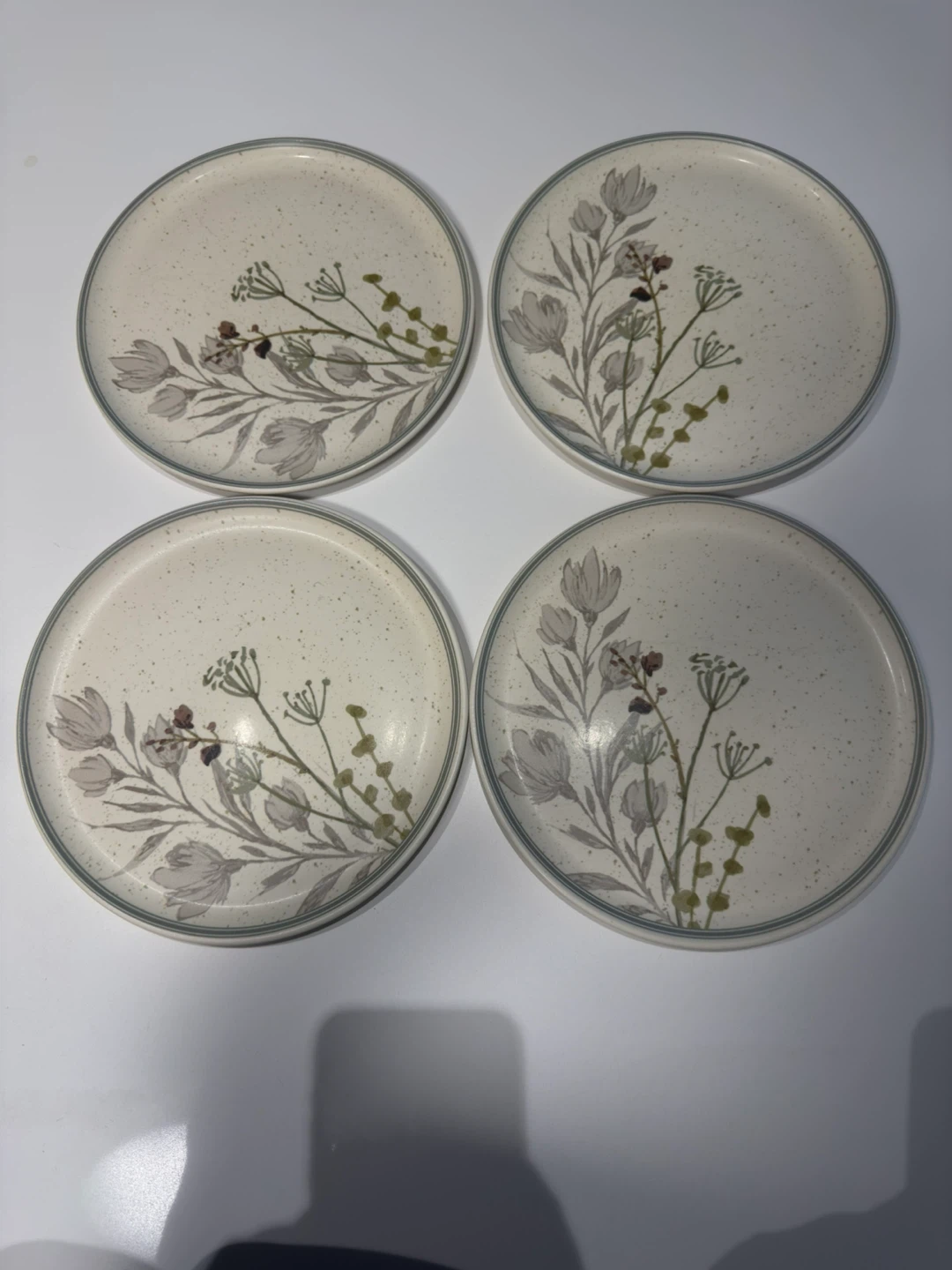 Set of 4 Floral Accent Plates - photo 4