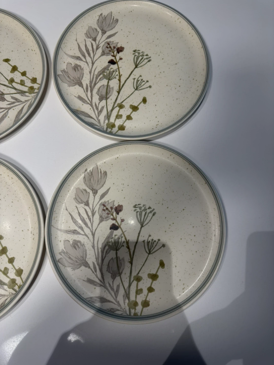 Set of 4 Floral Accent Plates - photo 5