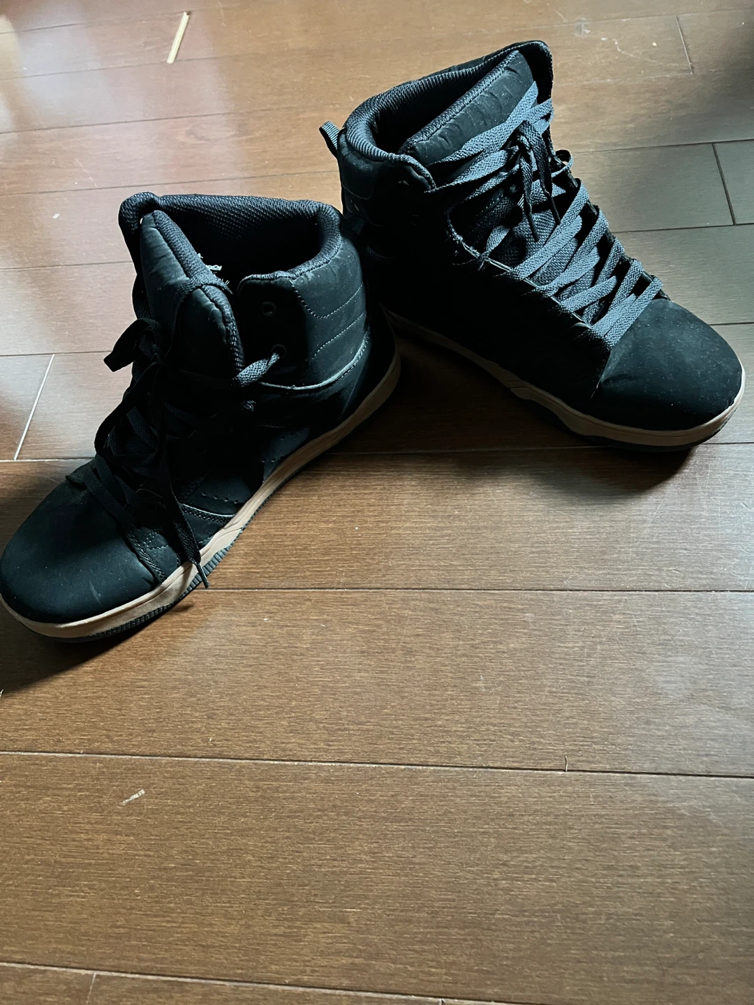 Men's Black High-Top Skate Shoes Size 10 - photo 4
