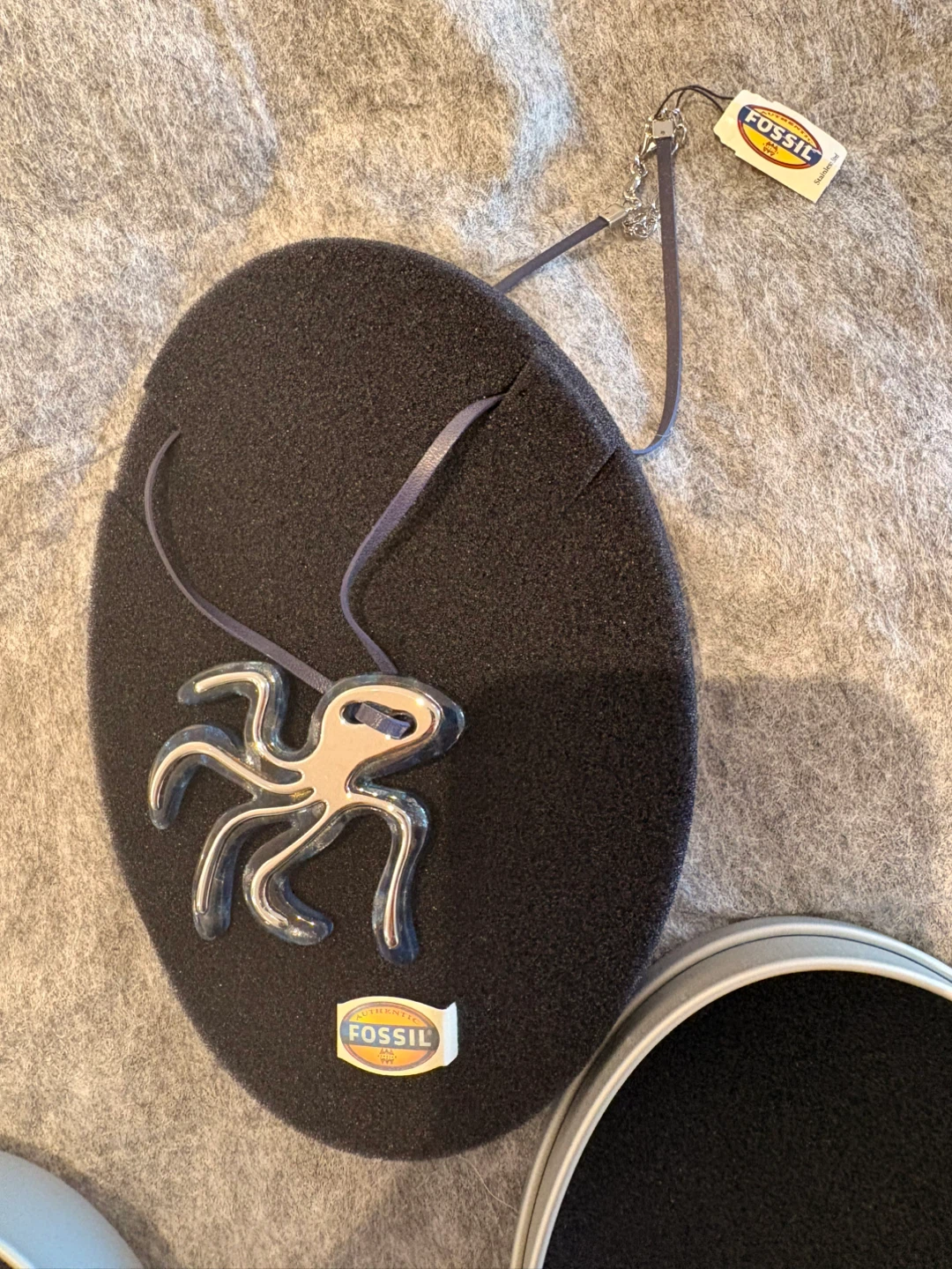 Fossil Octopus Pendant Necklace - photo 2