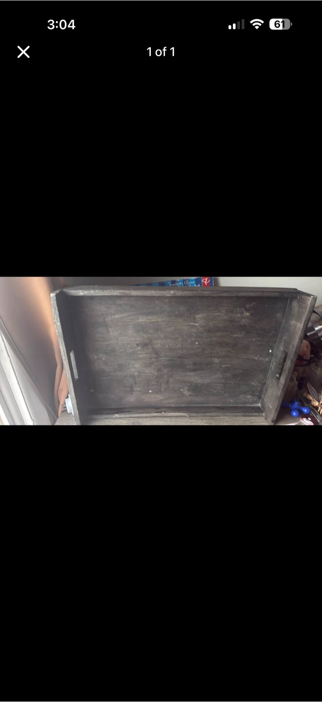 Large wood tray