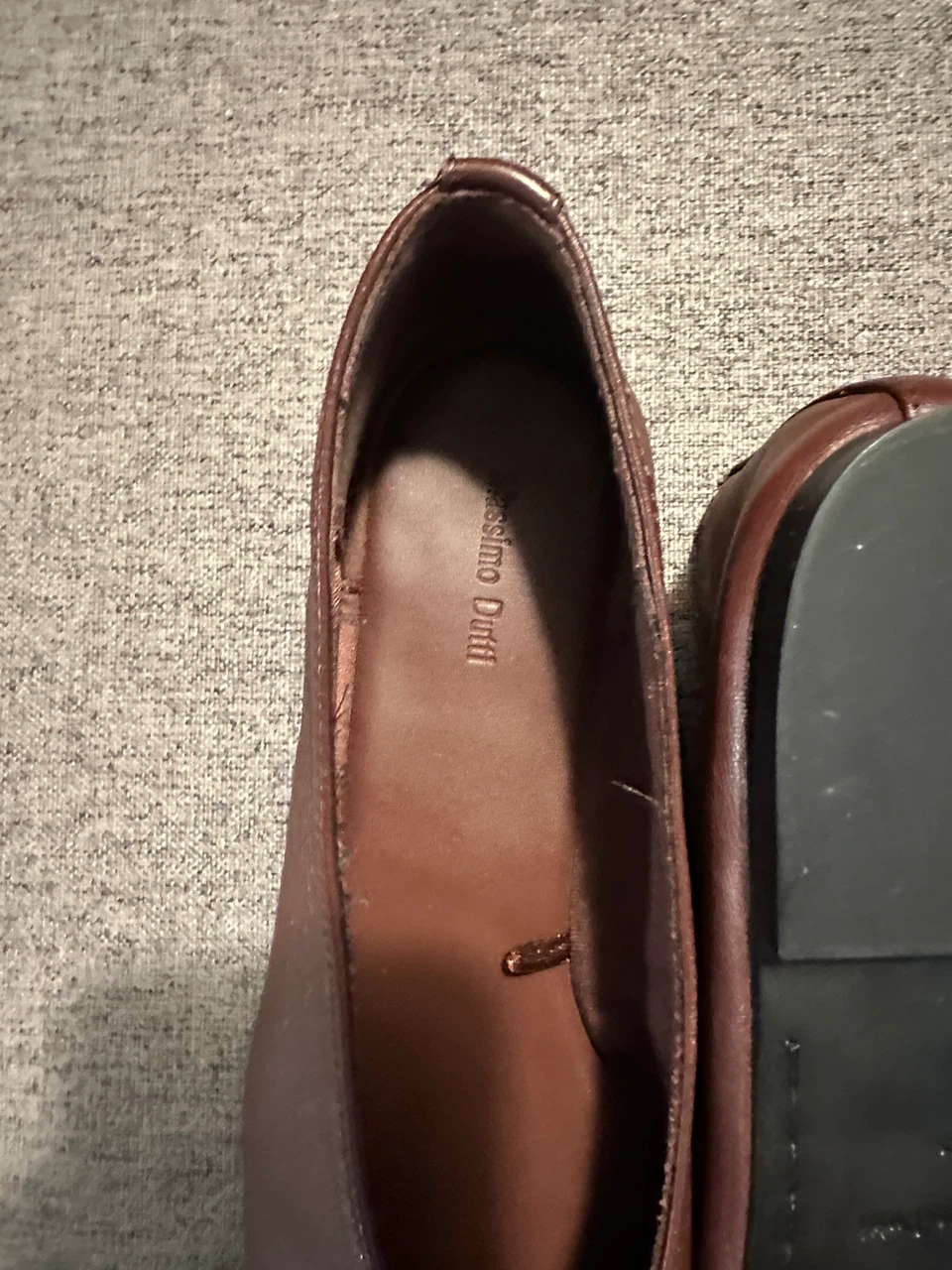 Massimo Dutti Brown Ruched Ballet Flats - photo 3