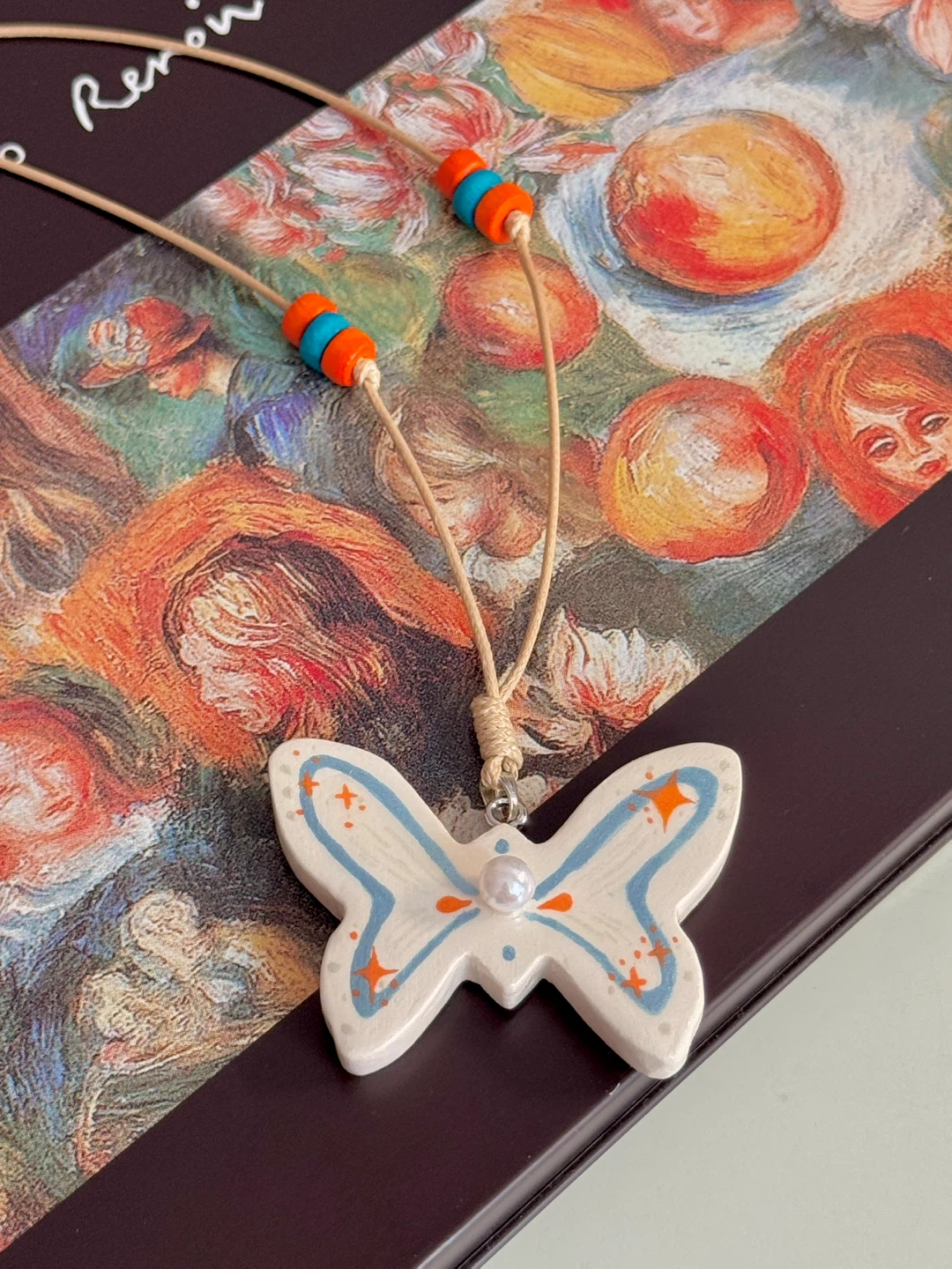 100% handmade clay necklace - photo 3