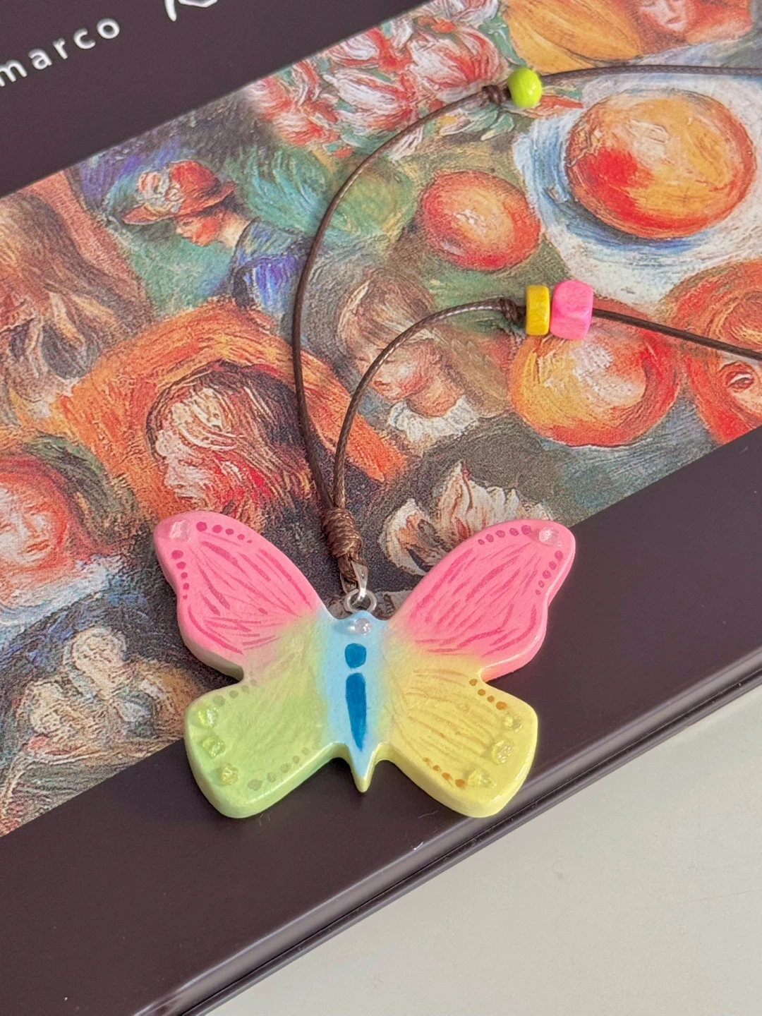 100% handmade clay necklace - photo 4