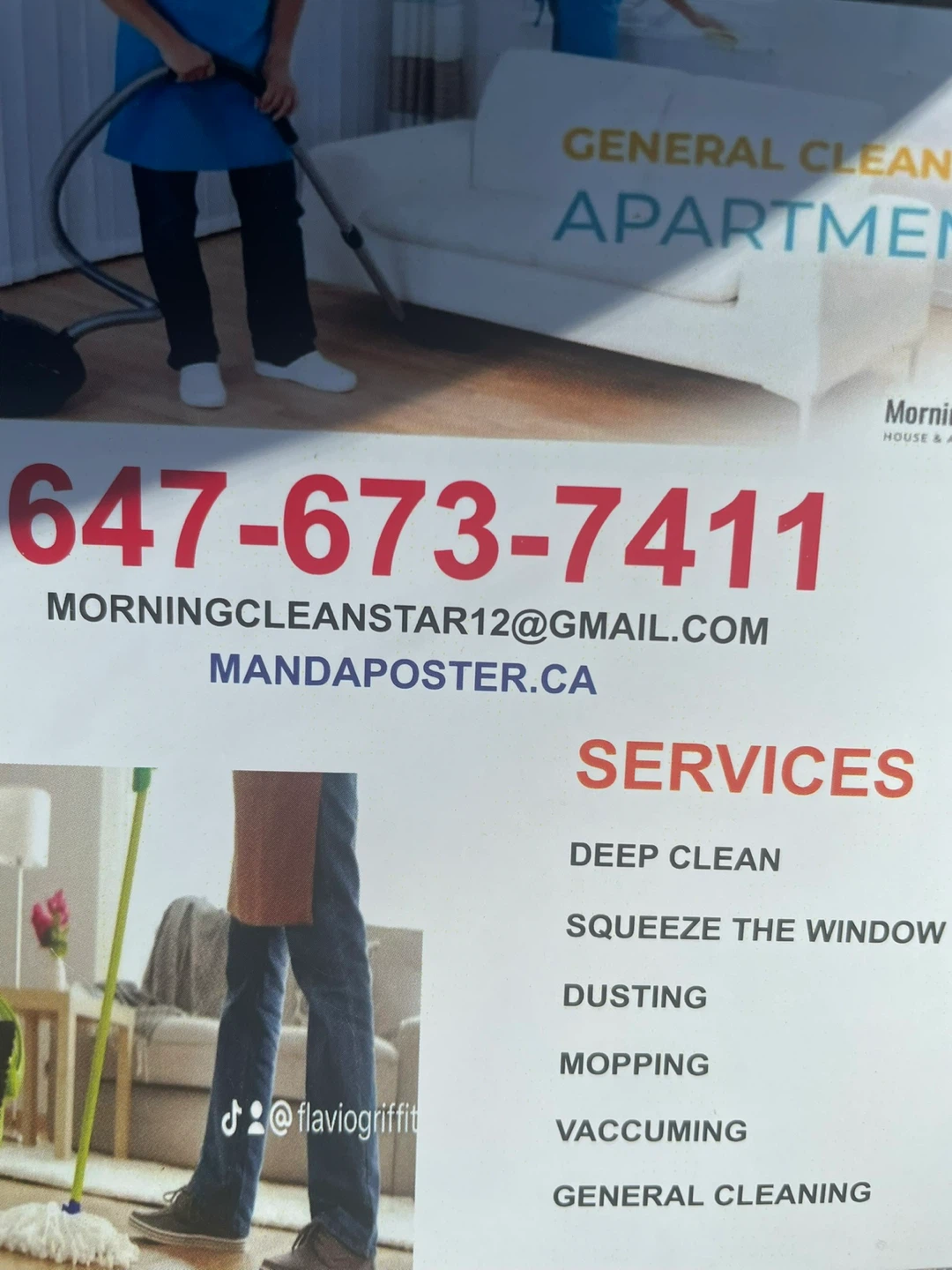 House & apartment deep clean