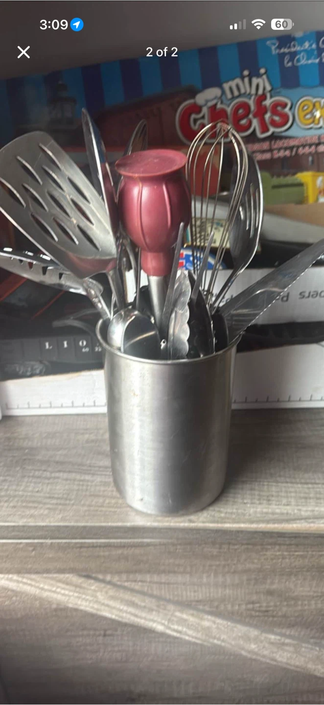 Lot of 21 kitchen utensils all steal or stainless - photo 2
