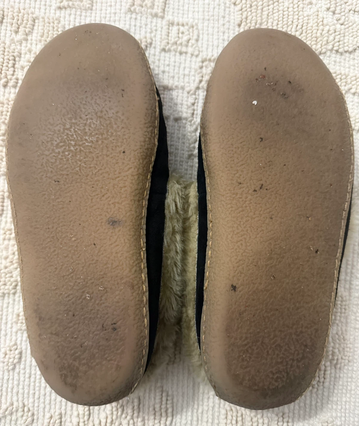 SoftMoc Black Suede Moccasins with Fur Lining - photo 5