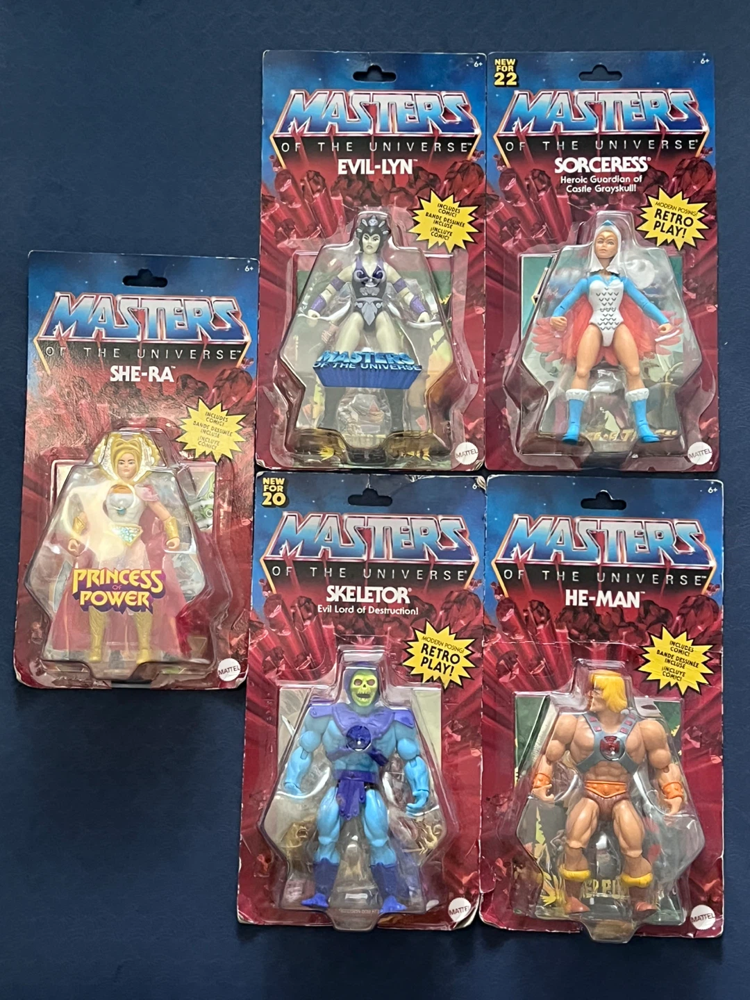 MOTU Retro Sealed. Selling all 5 as a set. Surrey Pick up.