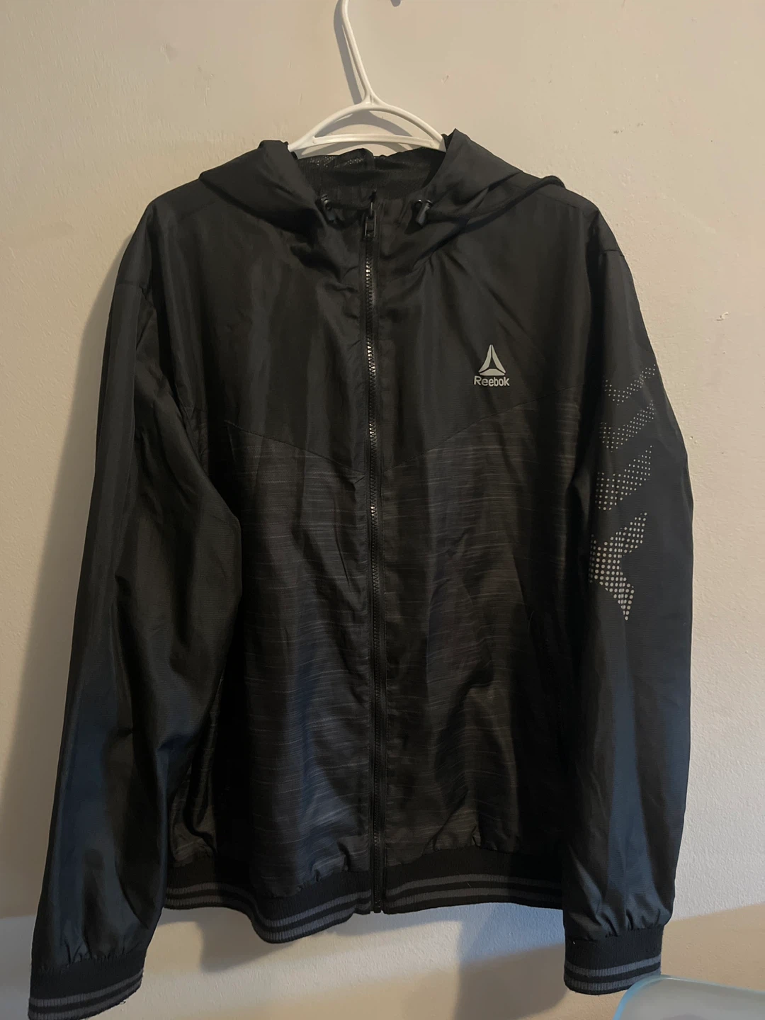 Reebok Black Full-Zip Hooded Jacket