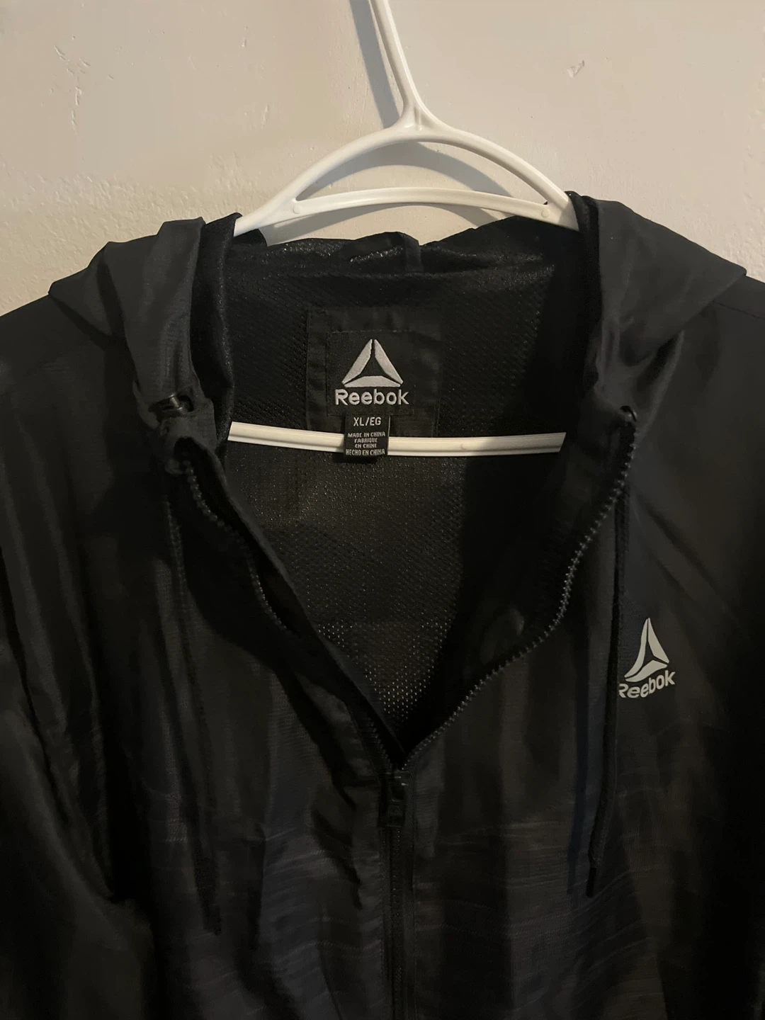Reebok Black Full-Zip Hooded Jacket - photo 2