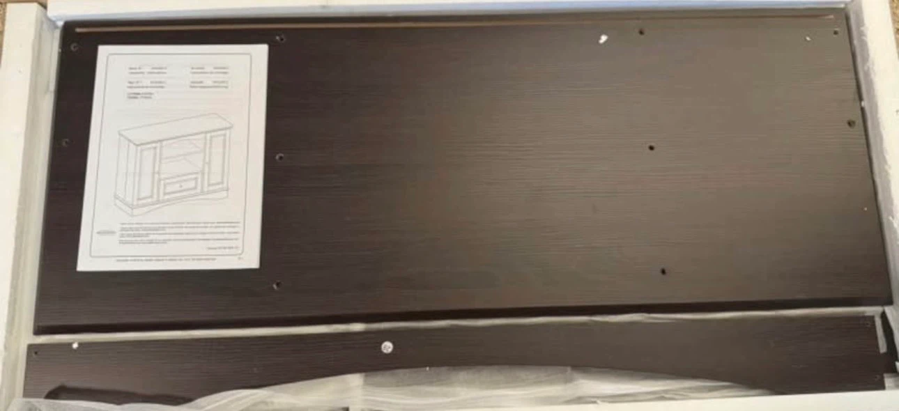 42" Highboy Wood TV Media Stand Storage Console - Espresso - photo 4
