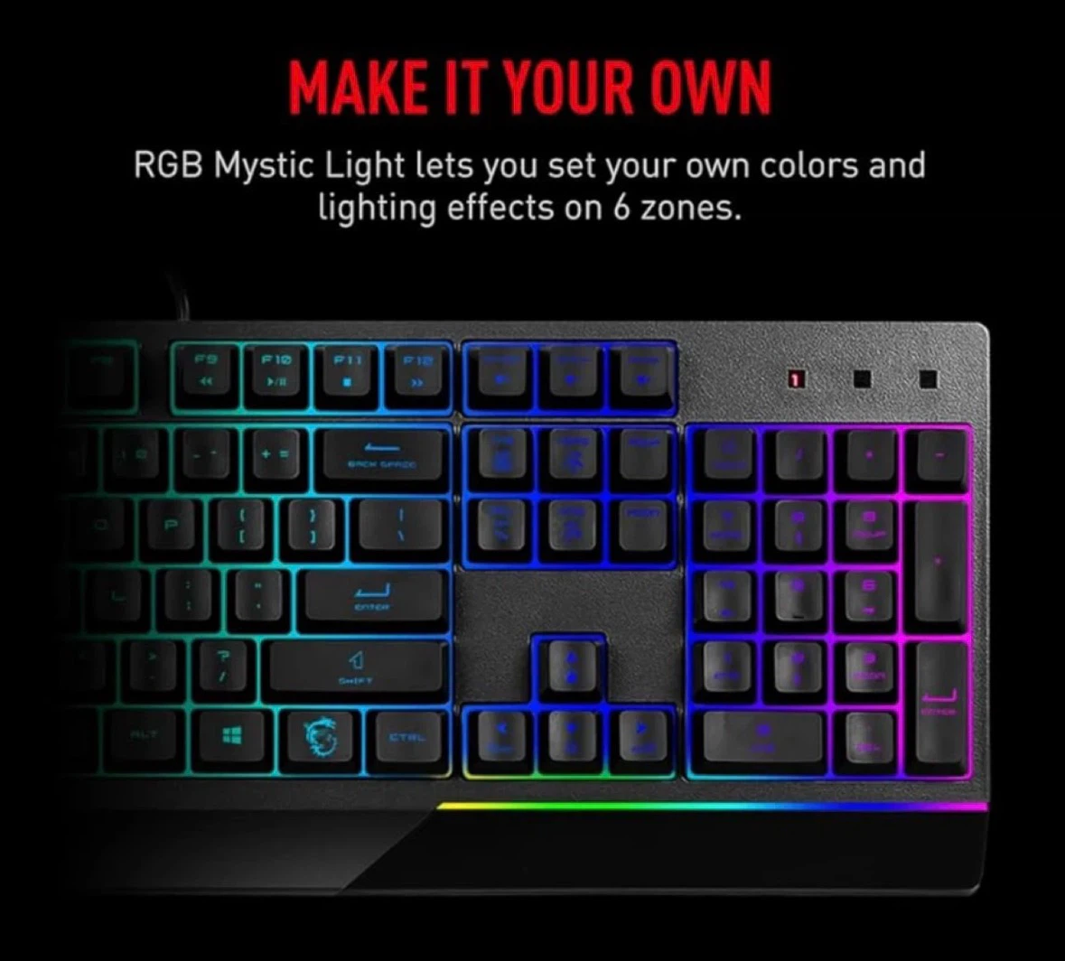 [LAST CHANCE - 5 DAYS LEFT] MSI Vigor GK30 RGB Gaming Keyboard - photo 3