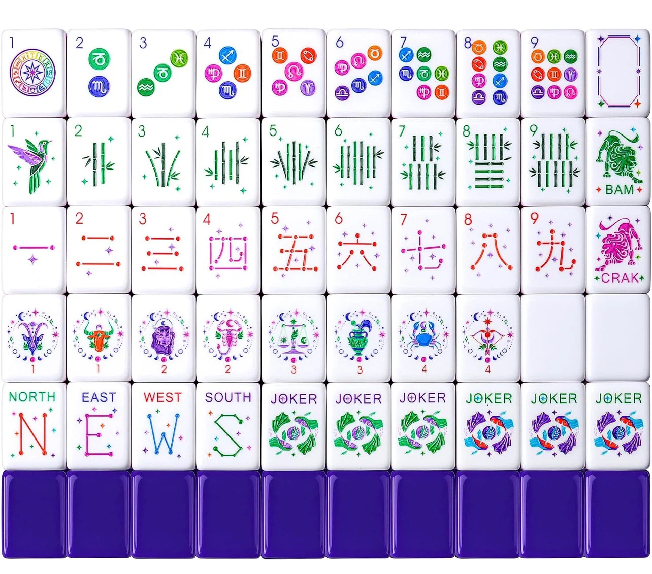 Mahjong Set with Retro Suitcase Case - photo 2