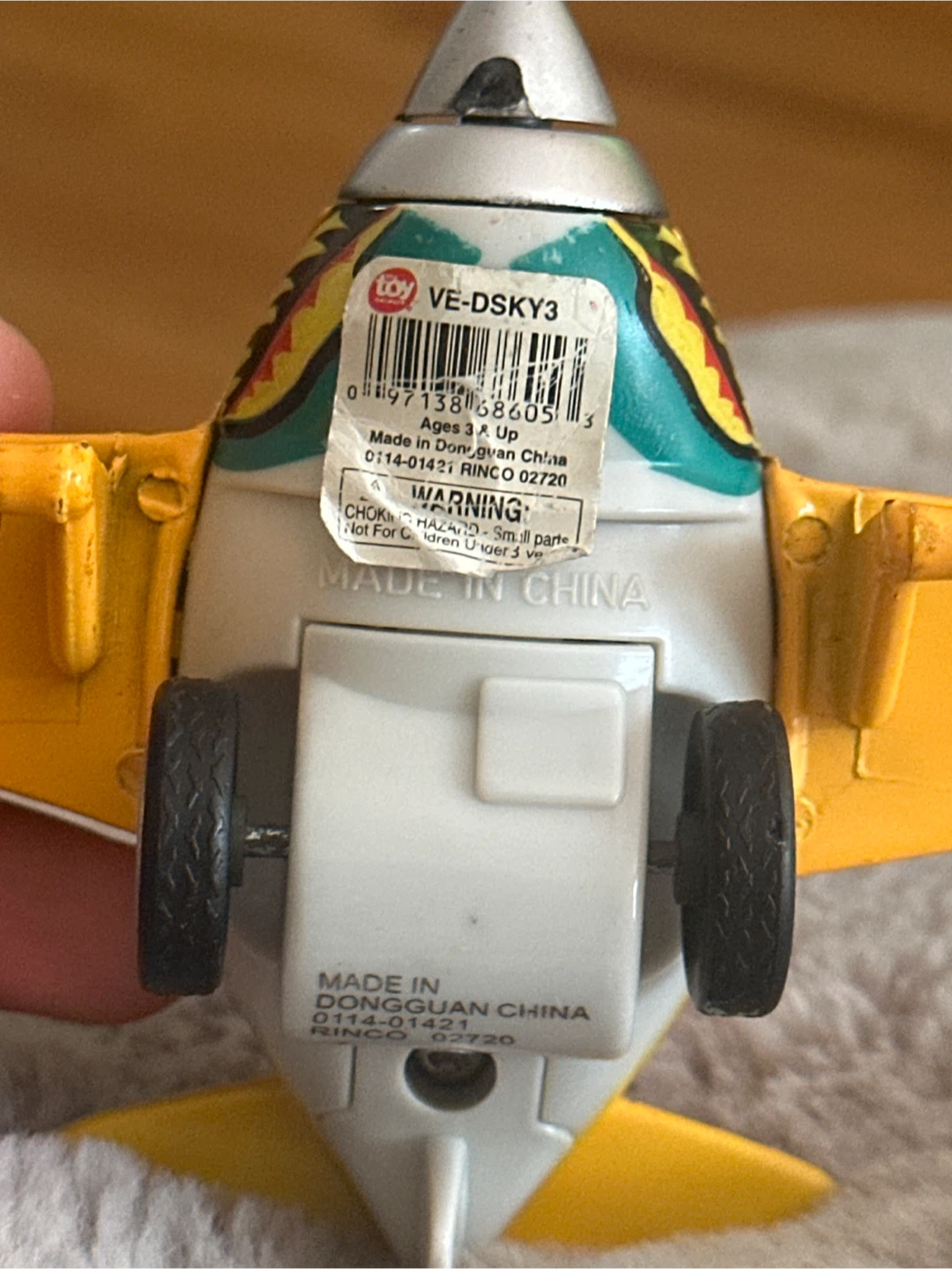 Yellow Sky Shark Toy Airplane - photo 3