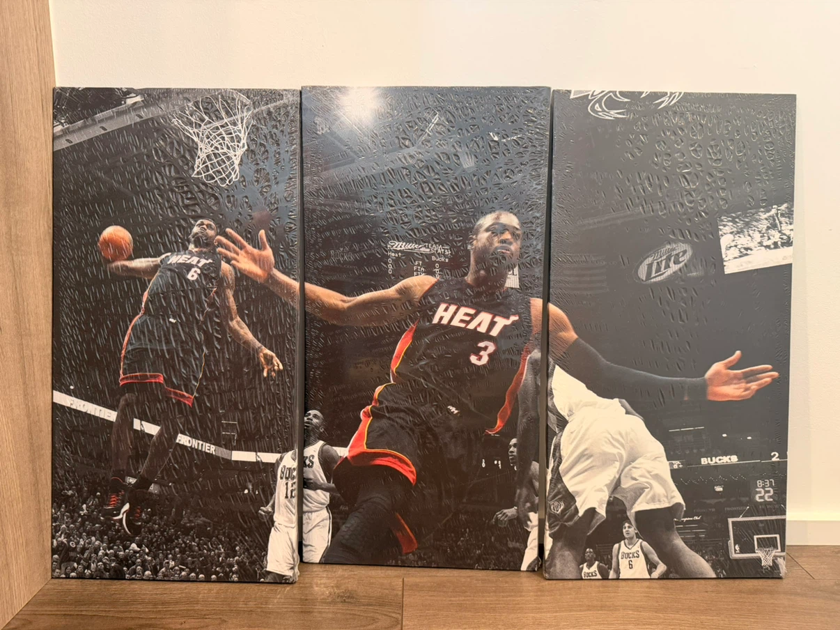 Brand New Miami Heat LeBron James, and Dwayne Wade picture