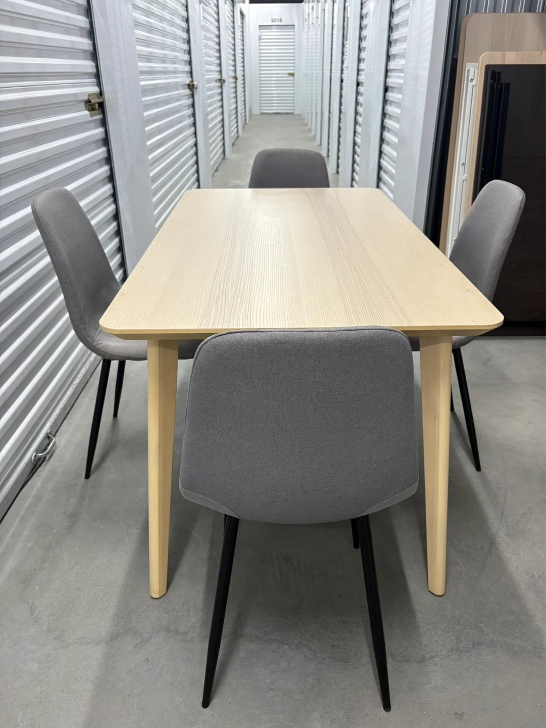 Can deliver—Ikea Lisabo table and 4 grey chairs. - photo 5