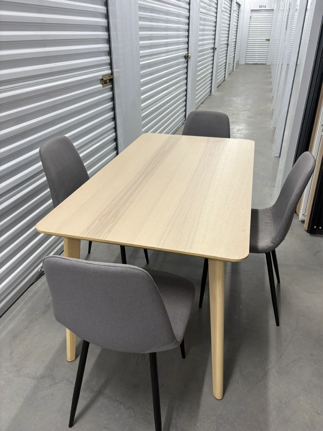 Can deliver—Ikea Lisabo table and 4 grey chairs. - photo 4