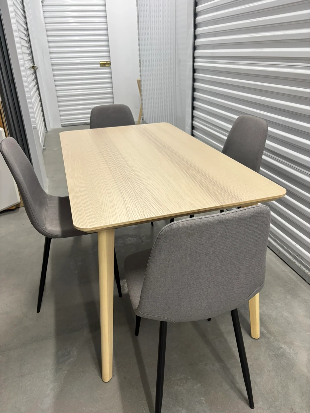 Can deliver—Ikea Lisabo table and 4 grey chairs.