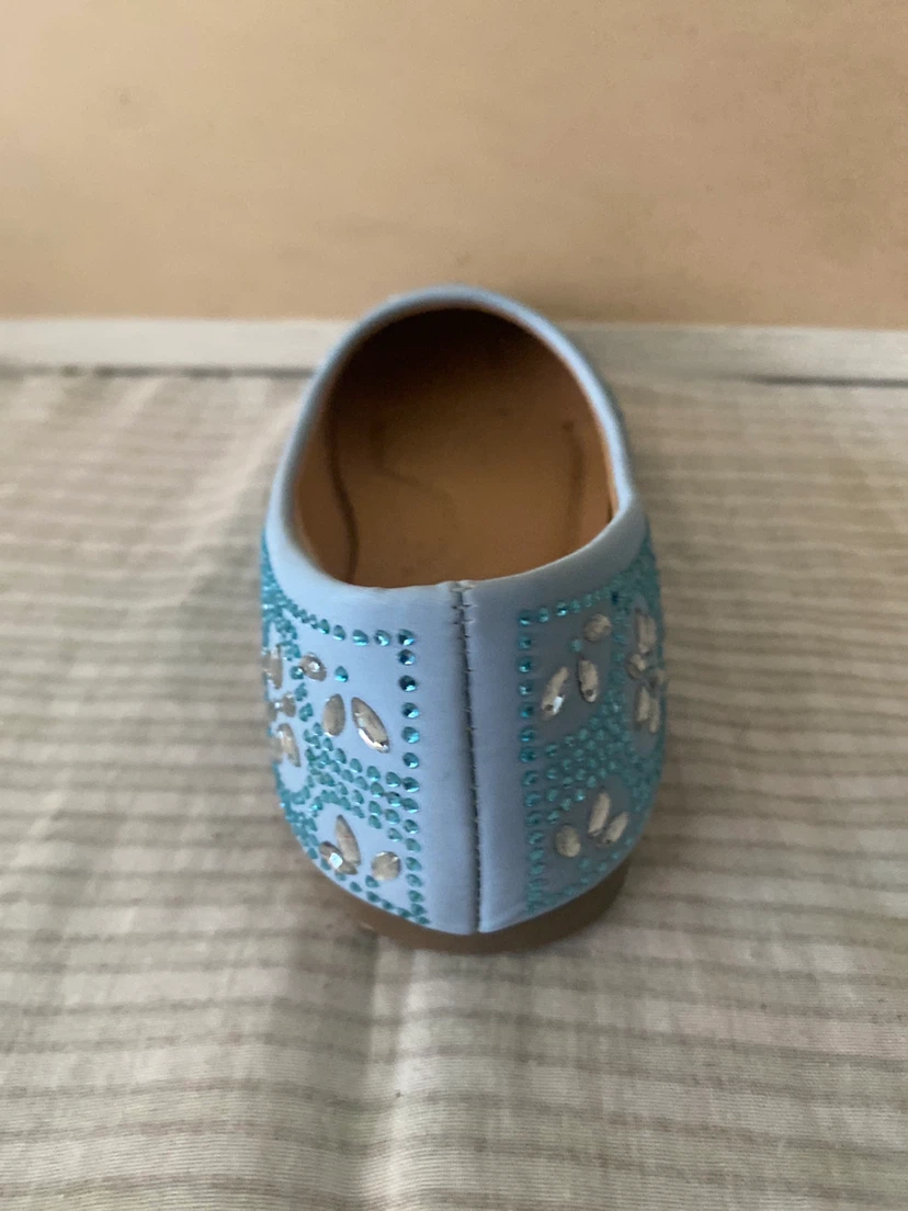 Light Blue Embellished Ballet Flats - photo 5