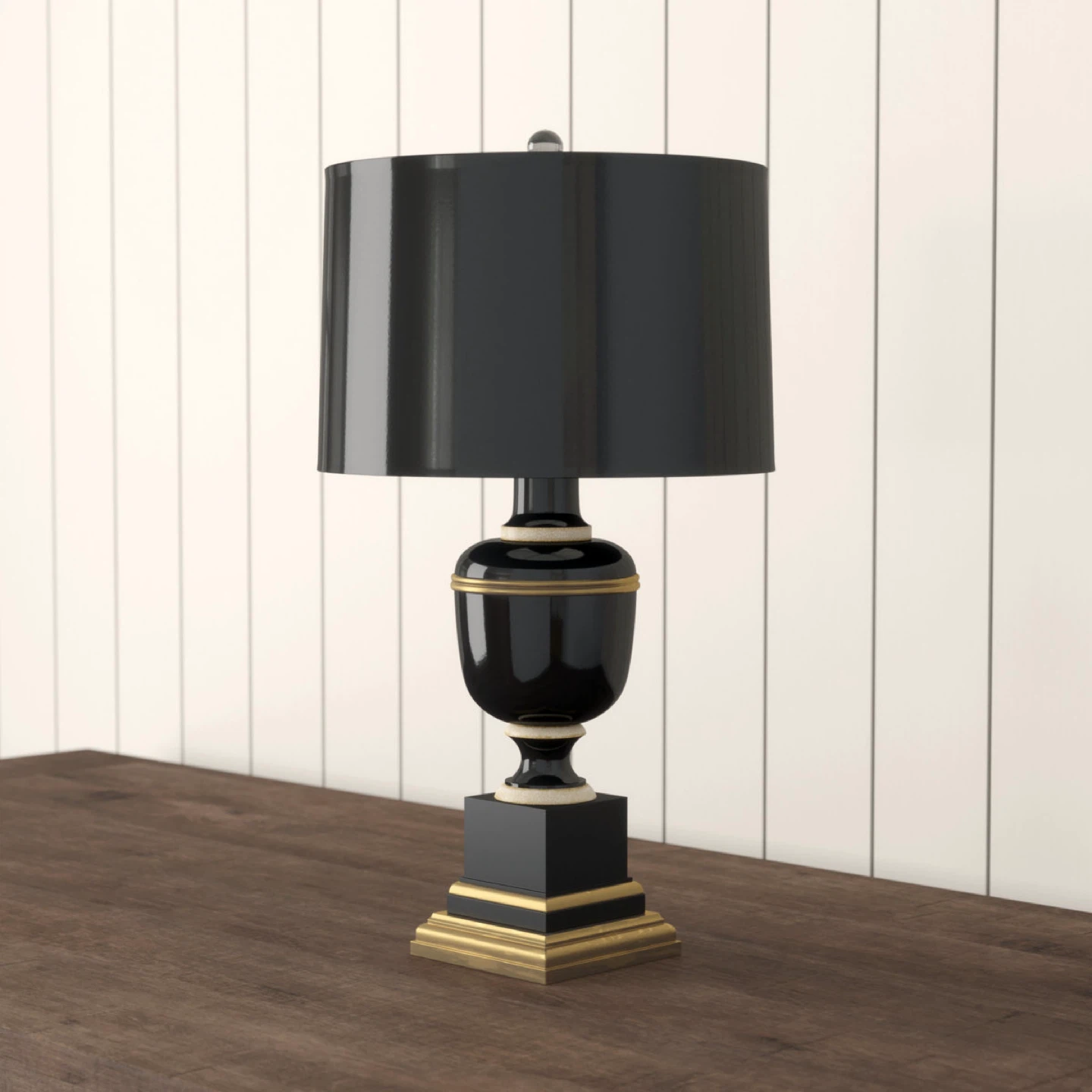 Black and Gold Table Lamp set of 2 - photo 4