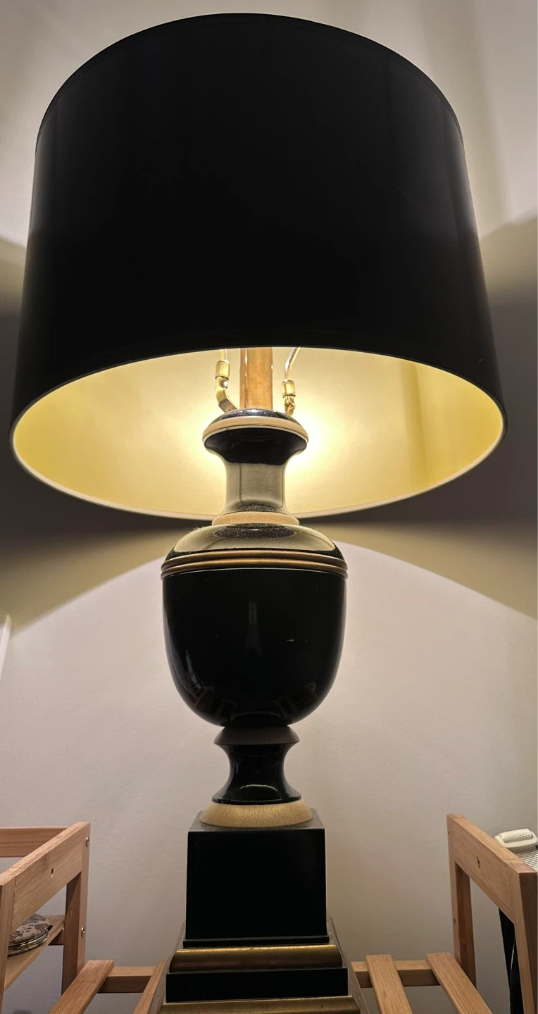 Black and Gold Table Lamp set of 2 - photo 3