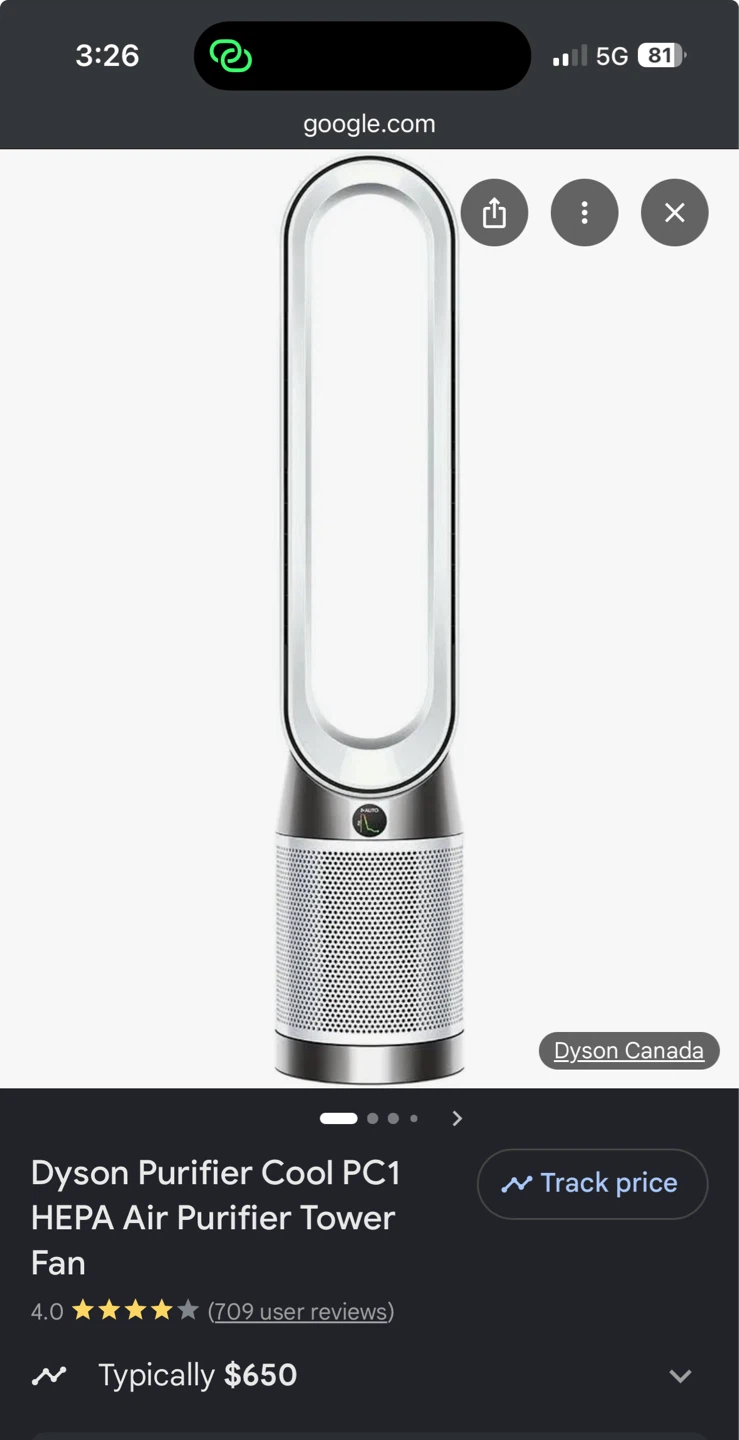Dyson Pure Cool TP04 Air Purifier and Fan - photo 3