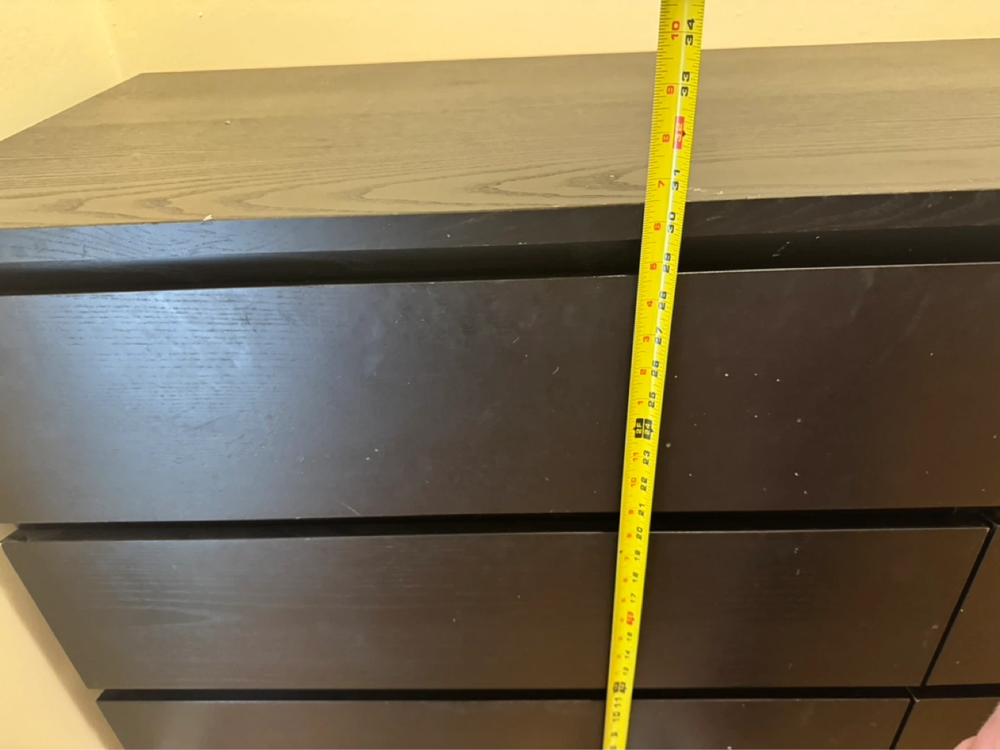 Black 6-Drawer Dresser - photo 2