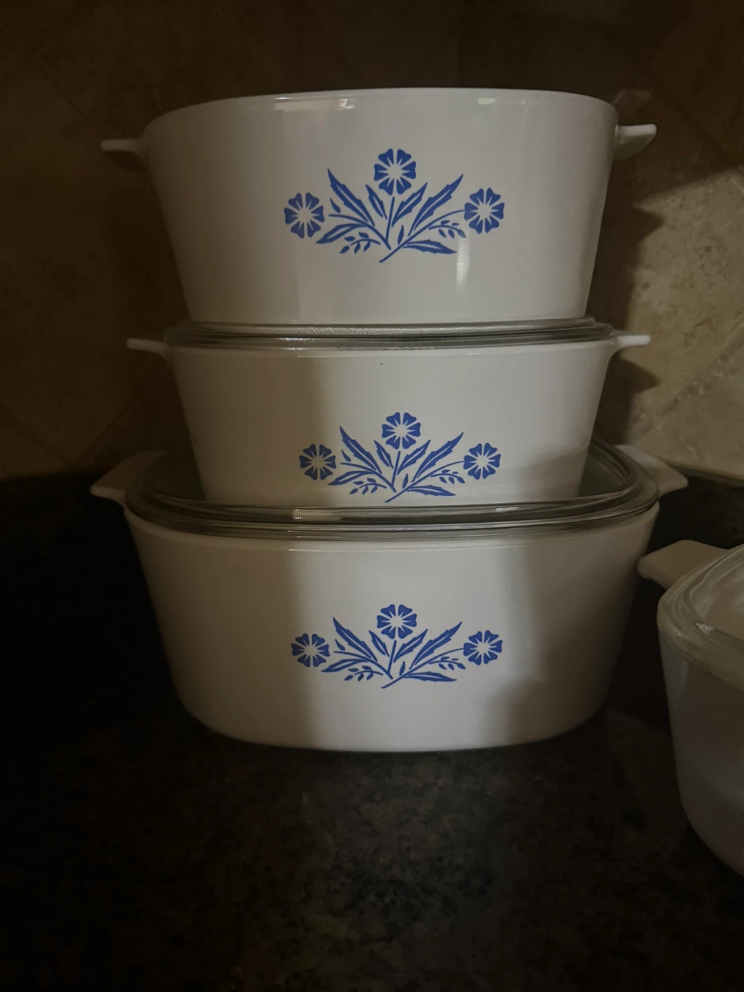 CorningWare Blue Cornflower Casserole Dishes