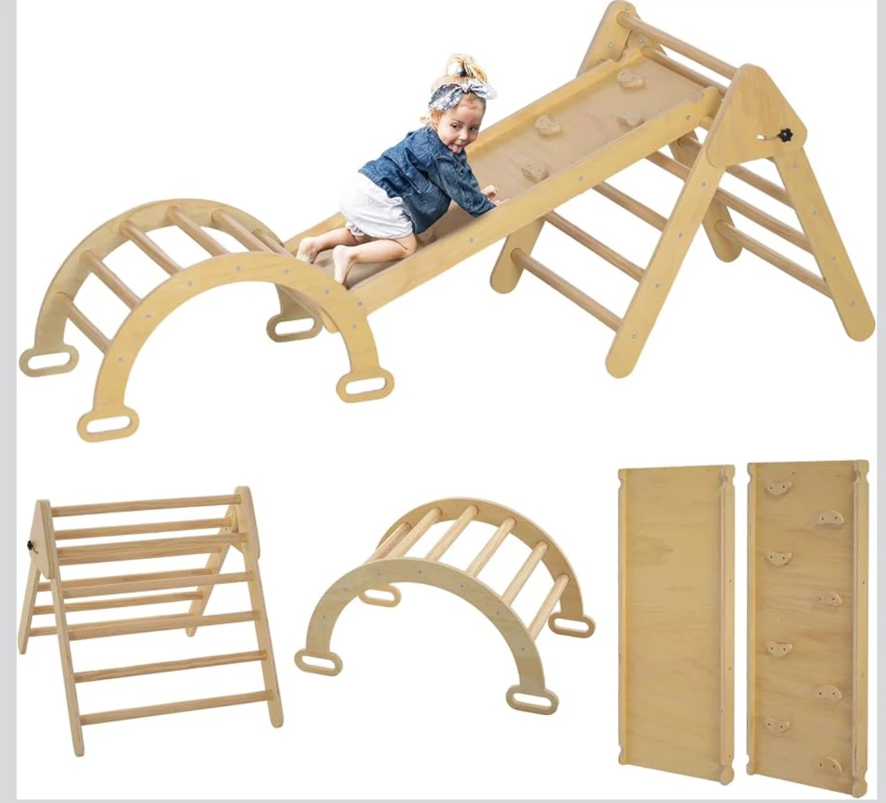 NEW   Triangle Set, 5 in 1 Climbing Toys for Toddlers