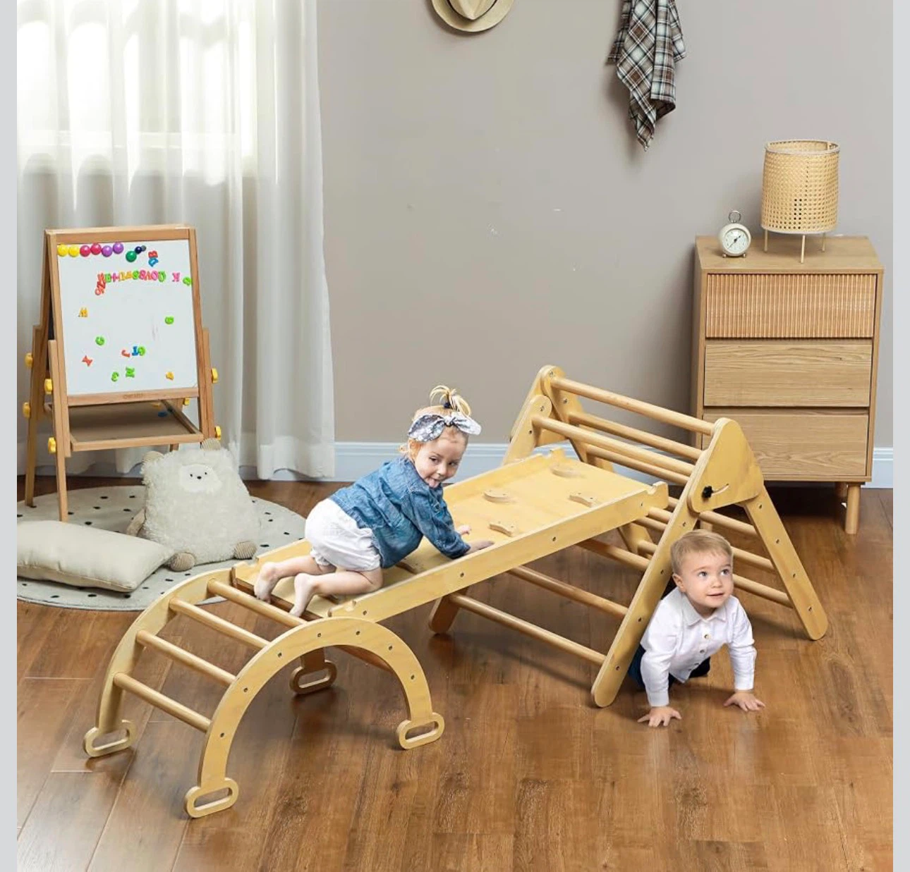 NEW   Triangle Set, 5 in 1 Climbing Toys for Toddlers - photo 2