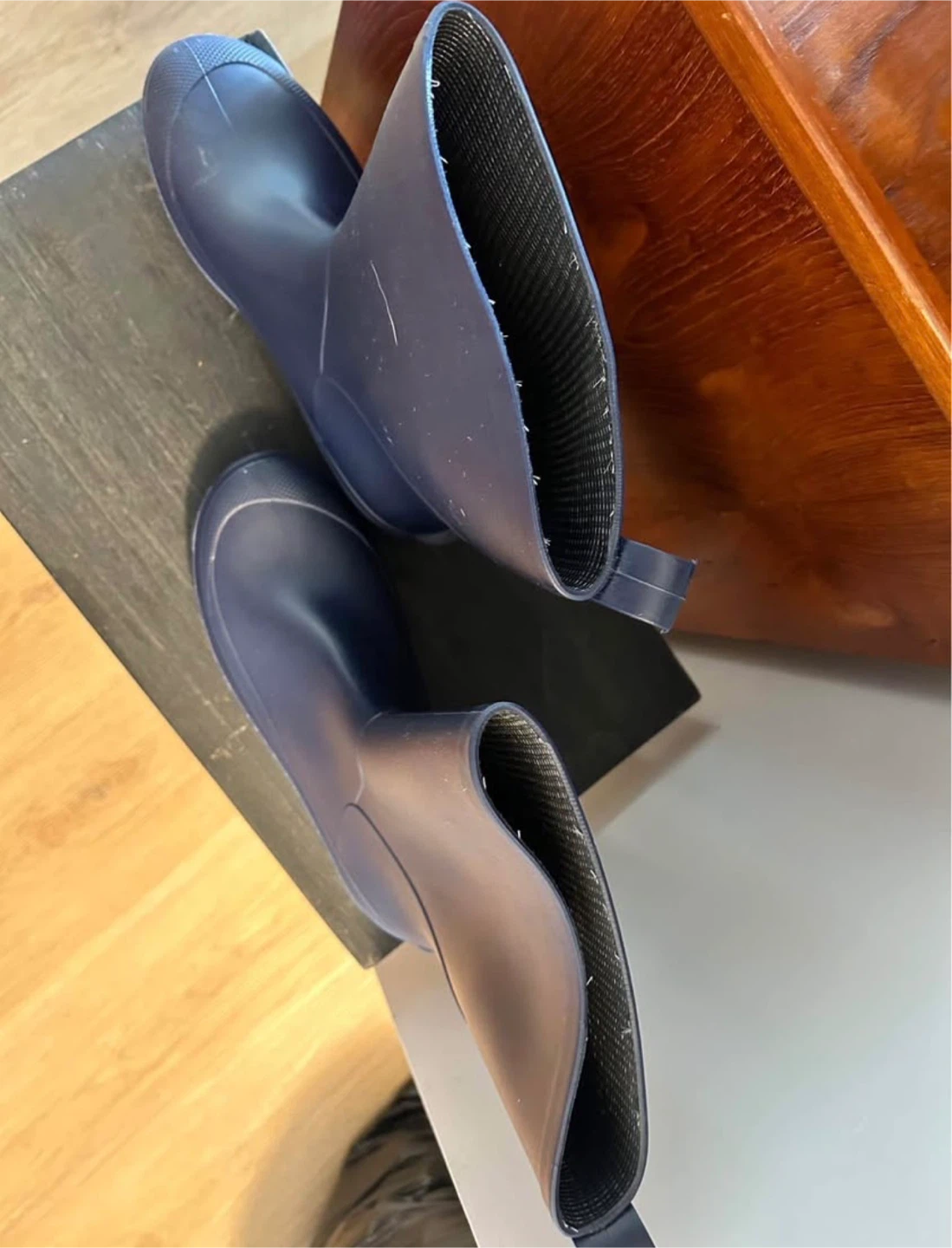Navy Blue Rain Boots Size 9 - photo 3