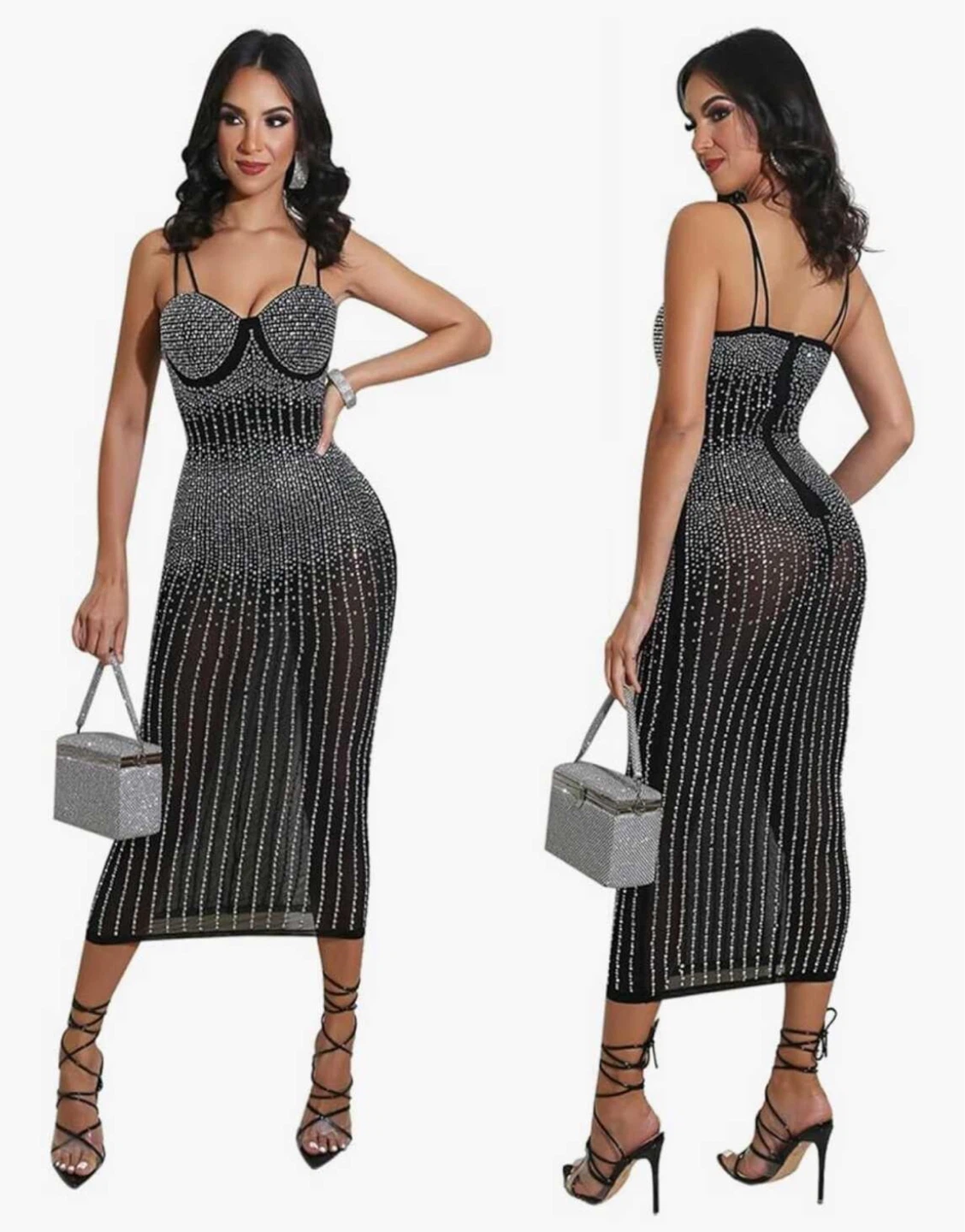 NEW! Stunning Sparkly Black Dress