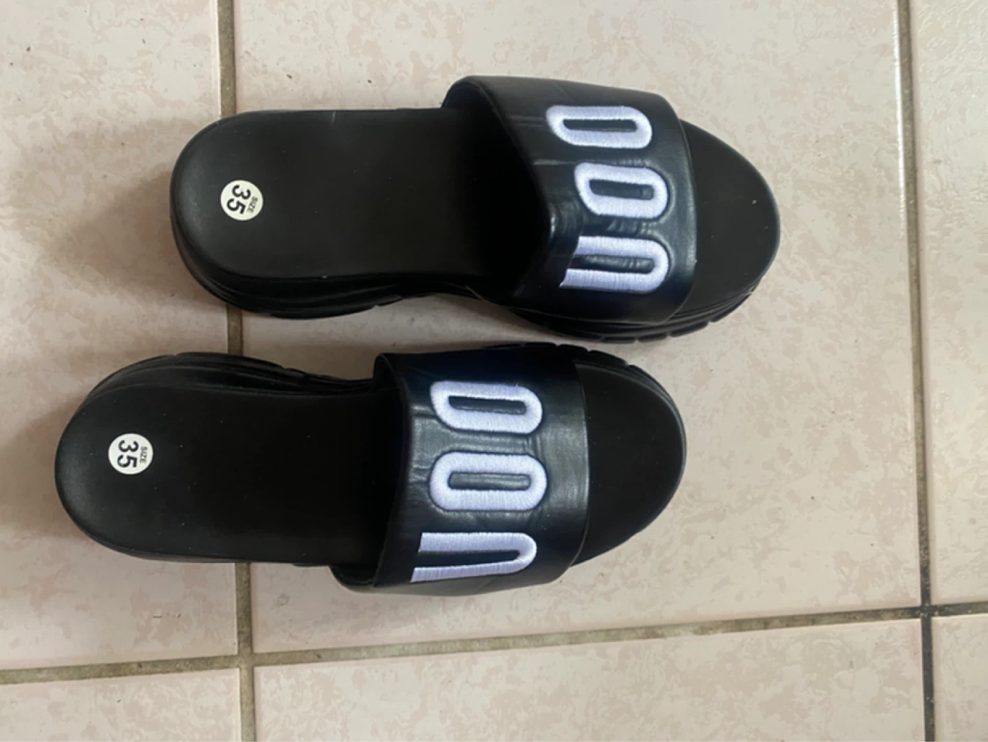 Black DON Slides - Size 35