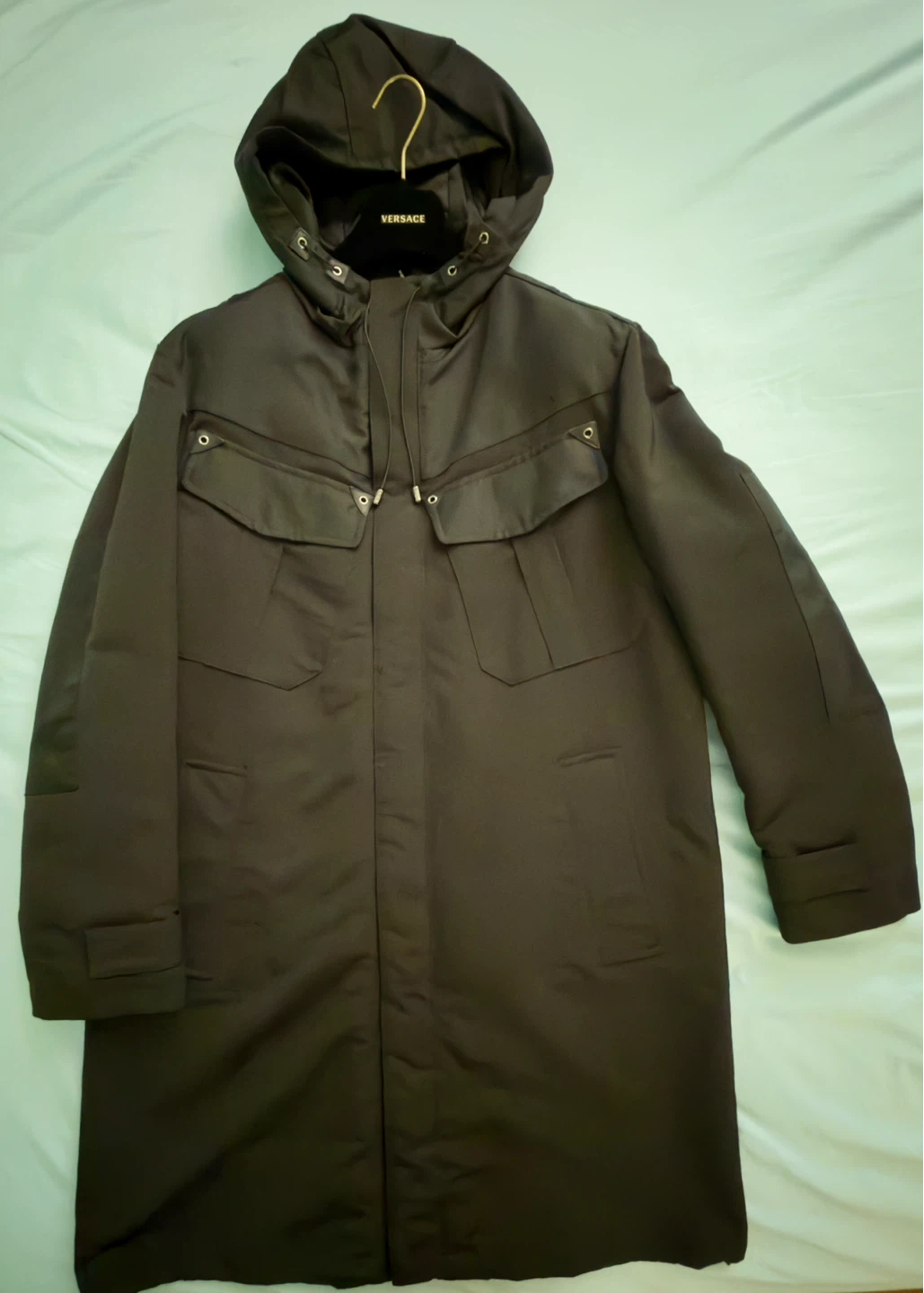 Versace Hooded Parka Coat/ Made in Italy