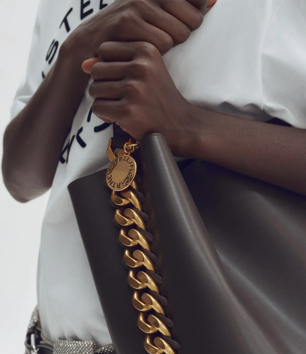 Stella McCartney h&m collaboration Hobo Bag with Gold Chain - photo 2