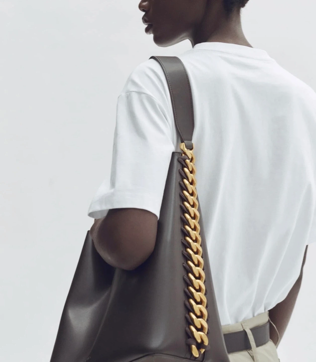 Stella McCartney h&m collaboration Hobo Bag with Gold Chain - photo 3