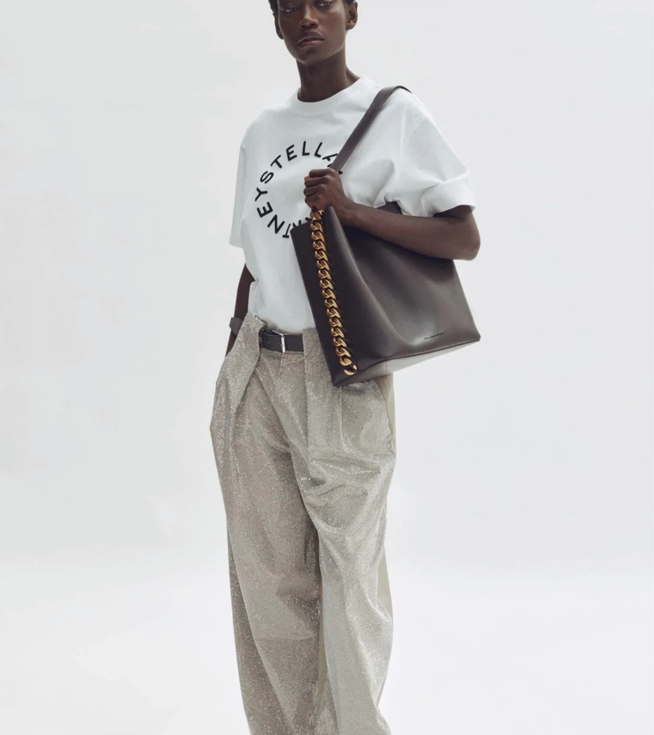Stella McCartney h&m collaboration Hobo Bag with Gold Chain - photo 4